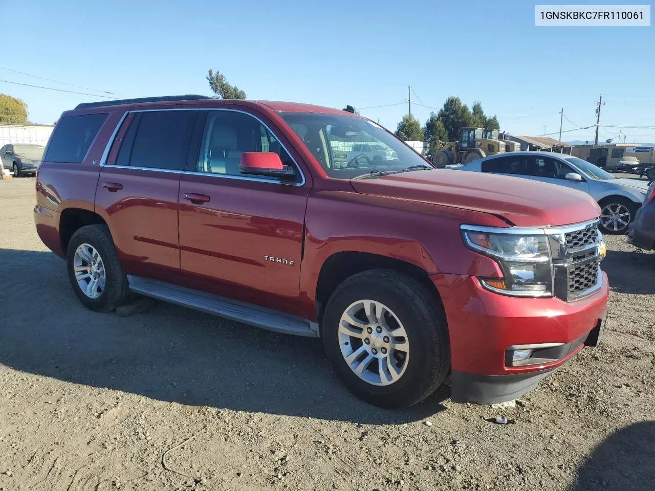 2015 Chevrolet Tahoe K1500 Lt VIN: 1GNSKBKC7FR110061 Lot: 73195284