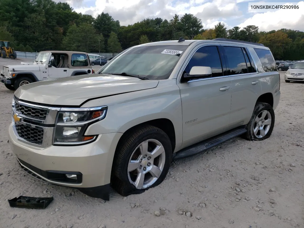 2015 Chevrolet Tahoe K1500 Lt VIN: 1GNSKBKC4FR290986 Lot: 73365504