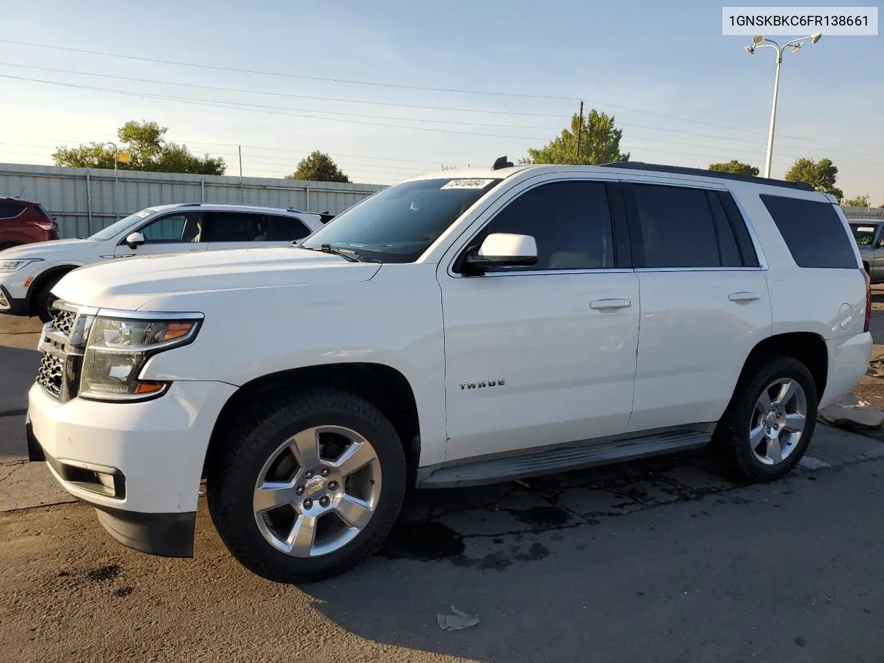 2015 Chevrolet Tahoe K1500 Lt VIN: 1GNSKBKC6FR138661 Lot: 73410484