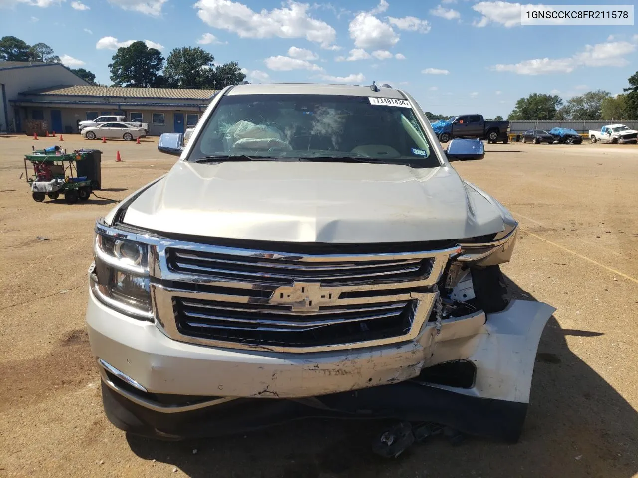 2015 Chevrolet Tahoe C1500 Ltz VIN: 1GNSCCKC8FR211578 Lot: 73491434