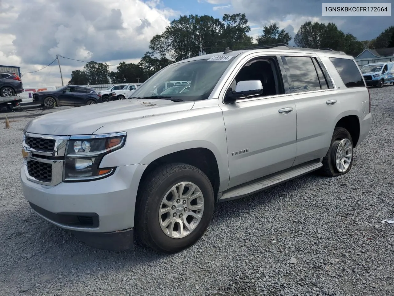 2015 Chevrolet Tahoe K1500 Lt VIN: 1GNSKBKC6FR172664 Lot: 73528814