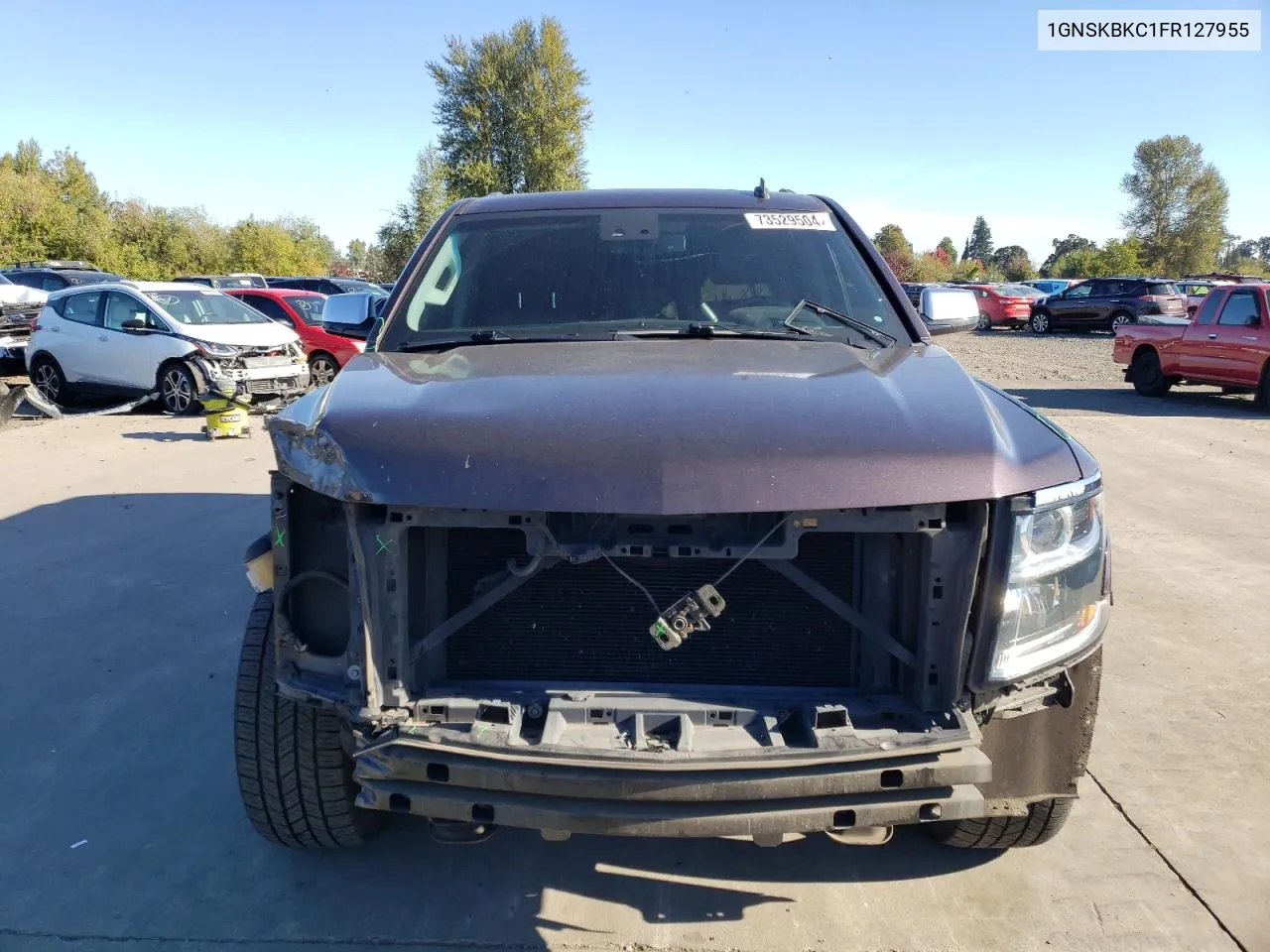 2015 Chevrolet Tahoe K1500 Lt VIN: 1GNSKBKC1FR127955 Lot: 73529504