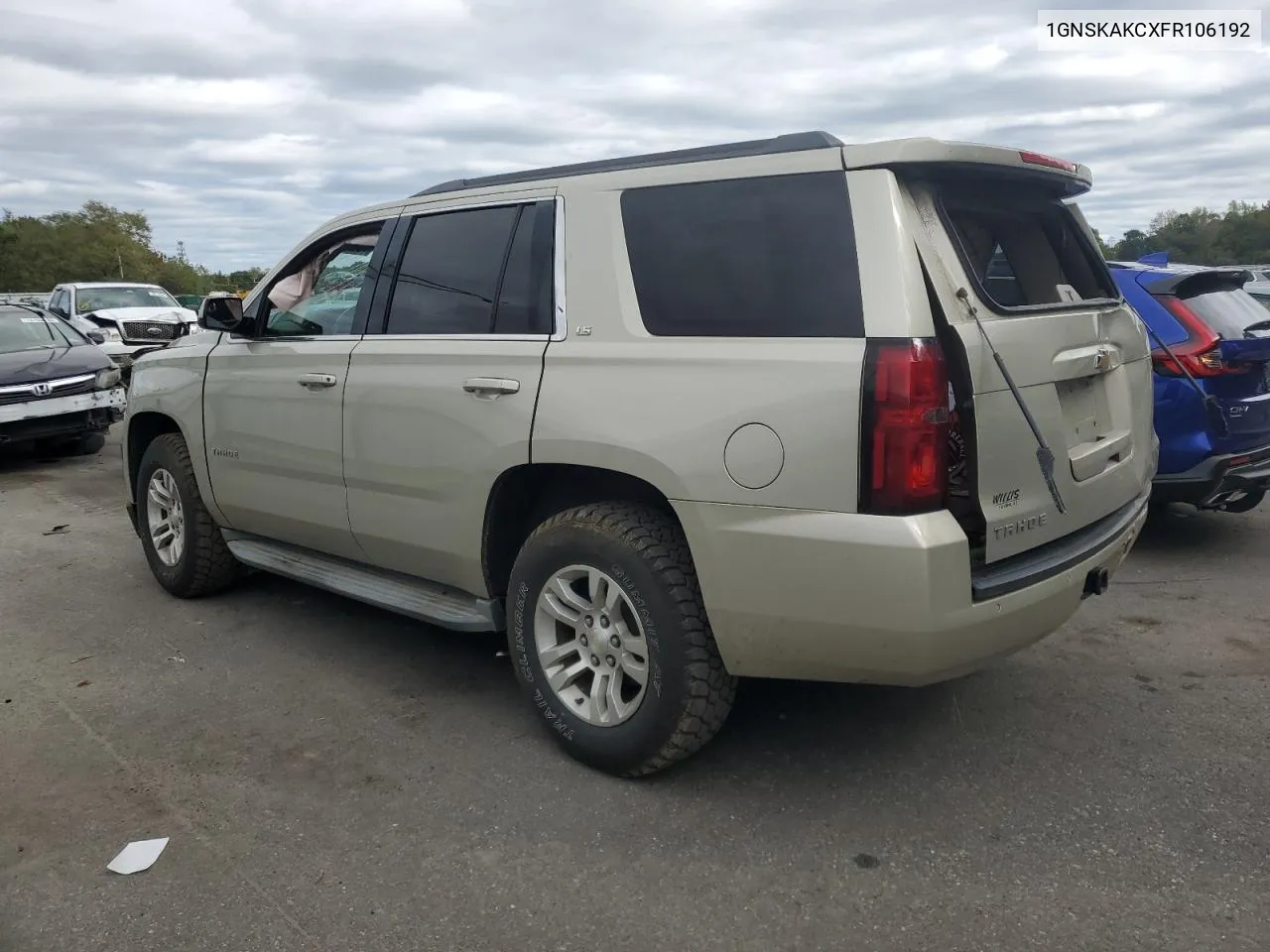 2015 Chevrolet Tahoe K1500 Ls VIN: 1GNSKAKCXFR106192 Lot: 73876014