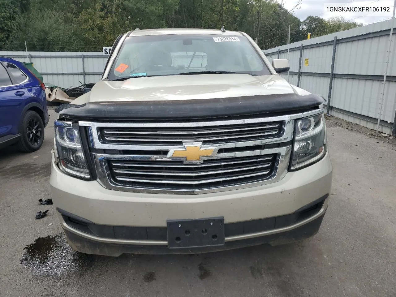 2015 Chevrolet Tahoe K1500 Ls VIN: 1GNSKAKCXFR106192 Lot: 73876014