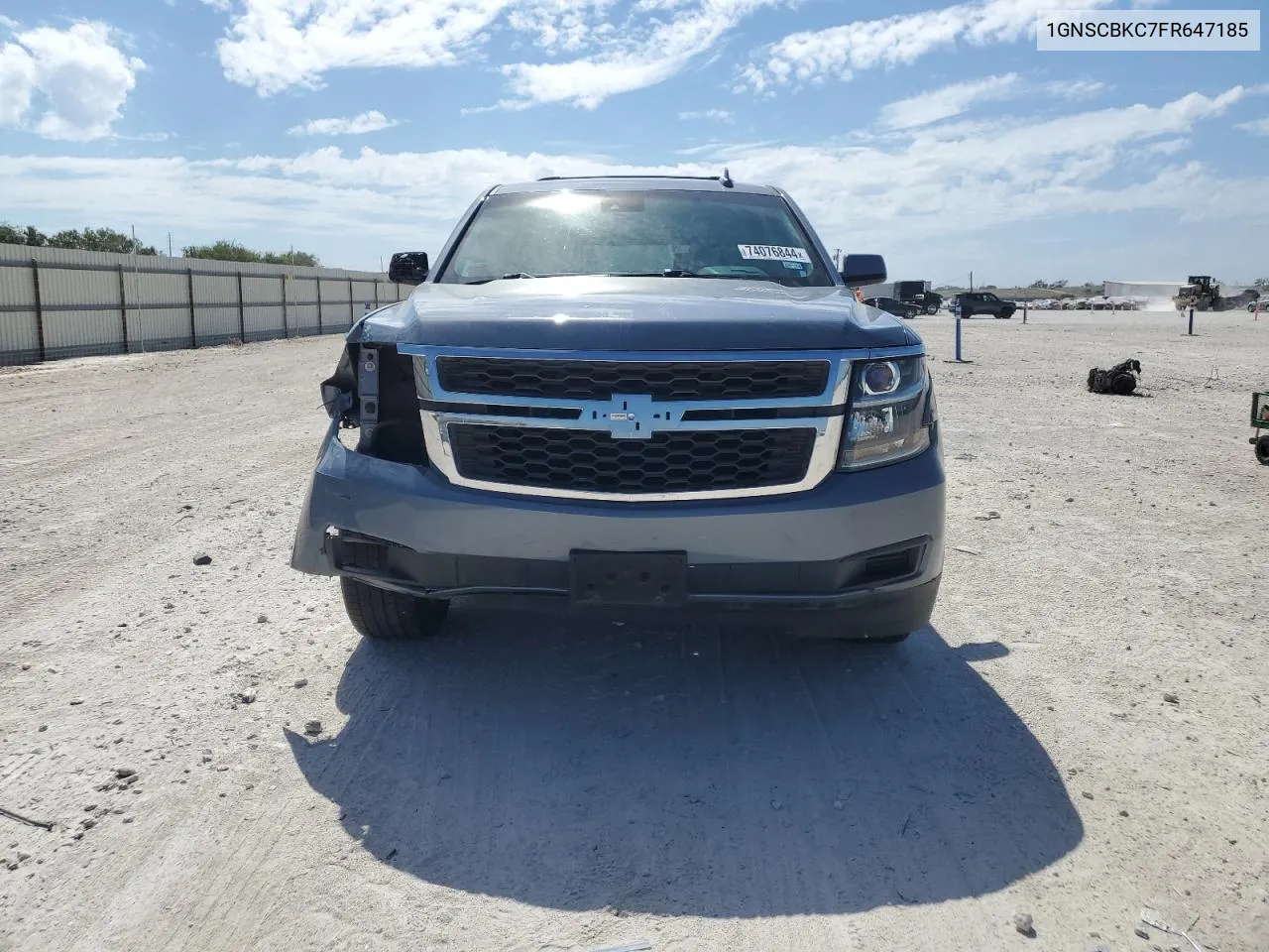 2015 Chevrolet Tahoe C1500 Lt VIN: 1GNSCBKC7FR647185 Lot: 74076844