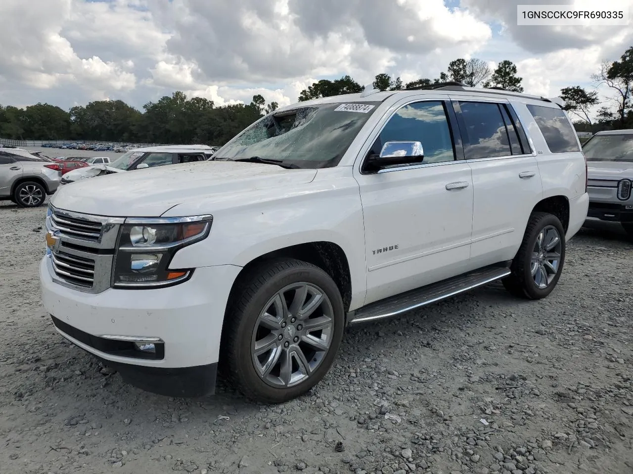 2015 Chevrolet Tahoe C1500 Ltz VIN: 1GNSCCKC9FR690335 Lot: 74088874