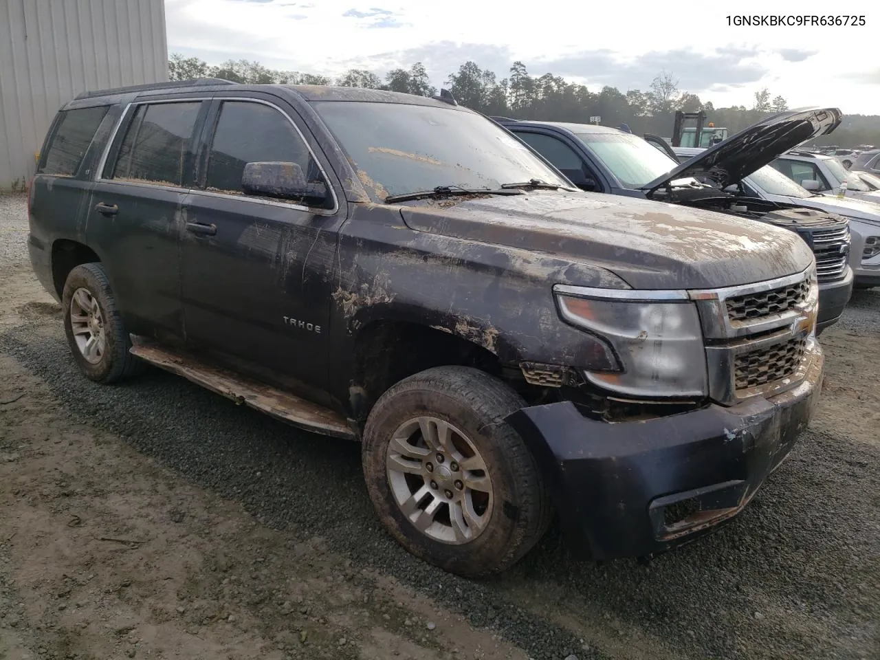 2015 Chevrolet Tahoe K1500 Lt VIN: 1GNSKBKC9FR636725 Lot: 74126584