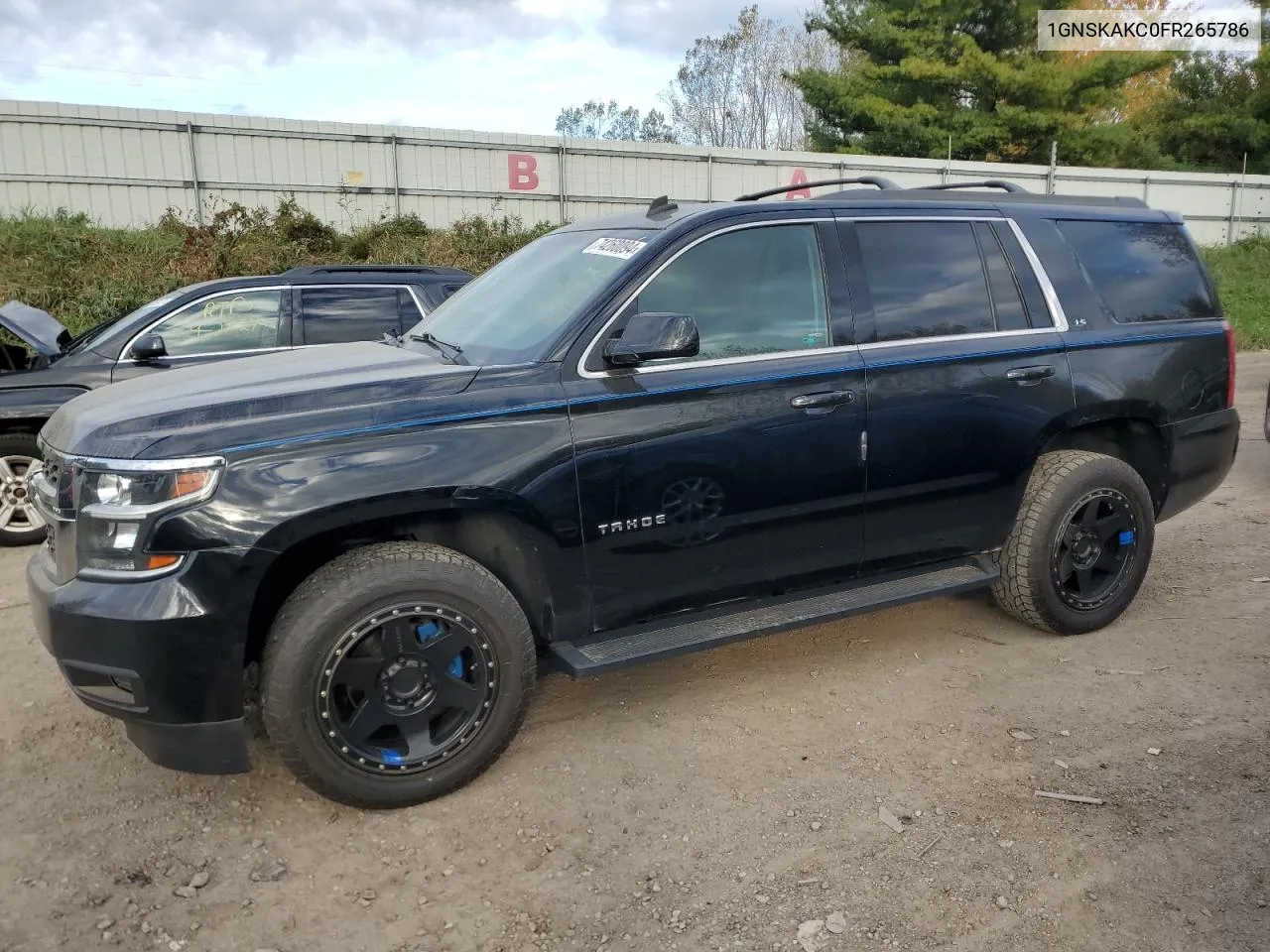 2015 Chevrolet Tahoe K1500 Ls VIN: 1GNSKAKC0FR265786 Lot: 74260094