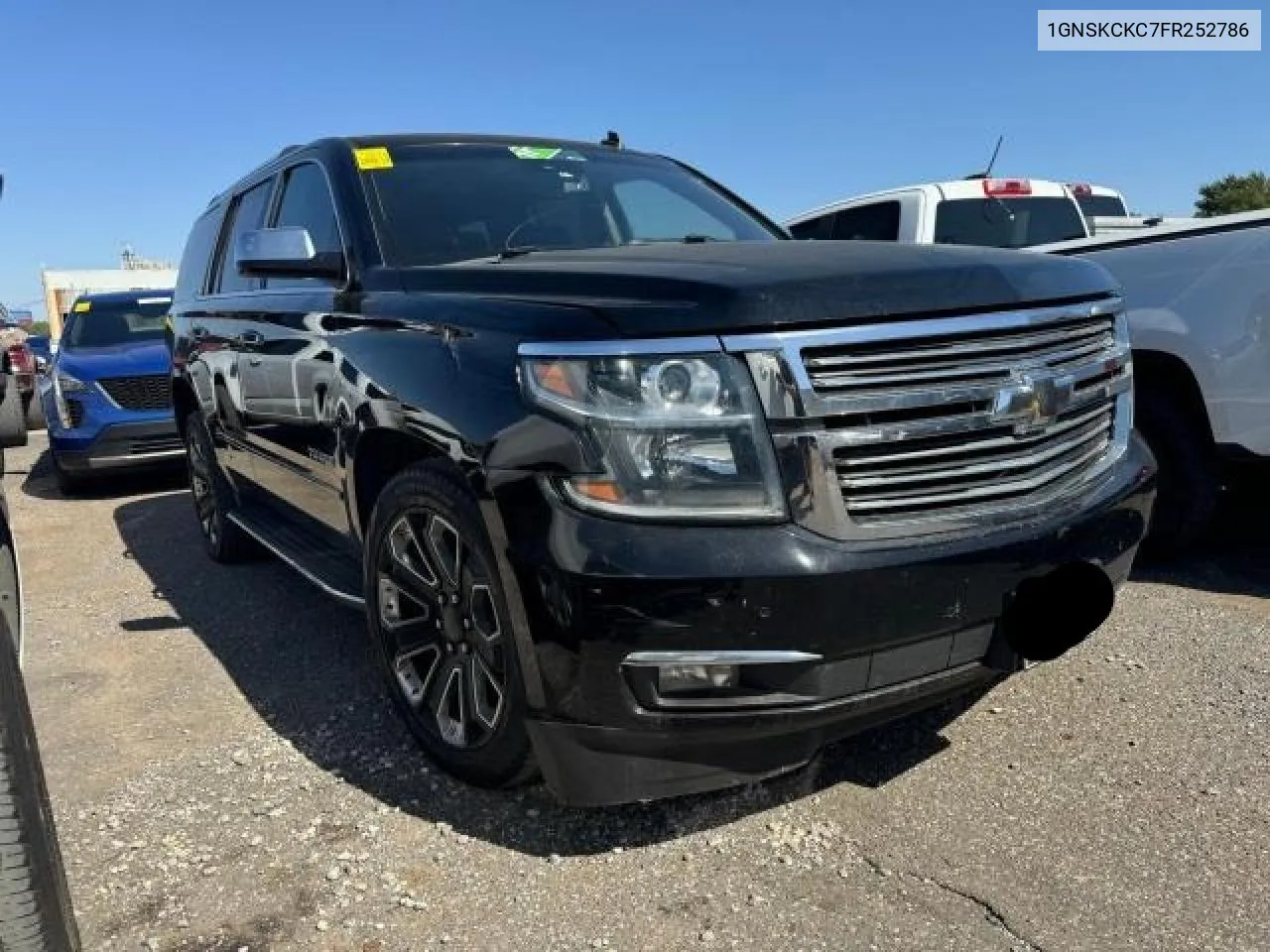 2015 Chevrolet Tahoe K1500 Ltz VIN: 1GNSKCKC7FR252786 Lot: 74536674