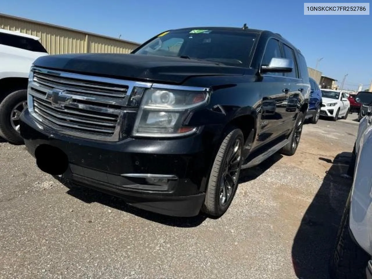 2015 Chevrolet Tahoe K1500 Ltz VIN: 1GNSKCKC7FR252786 Lot: 74536674