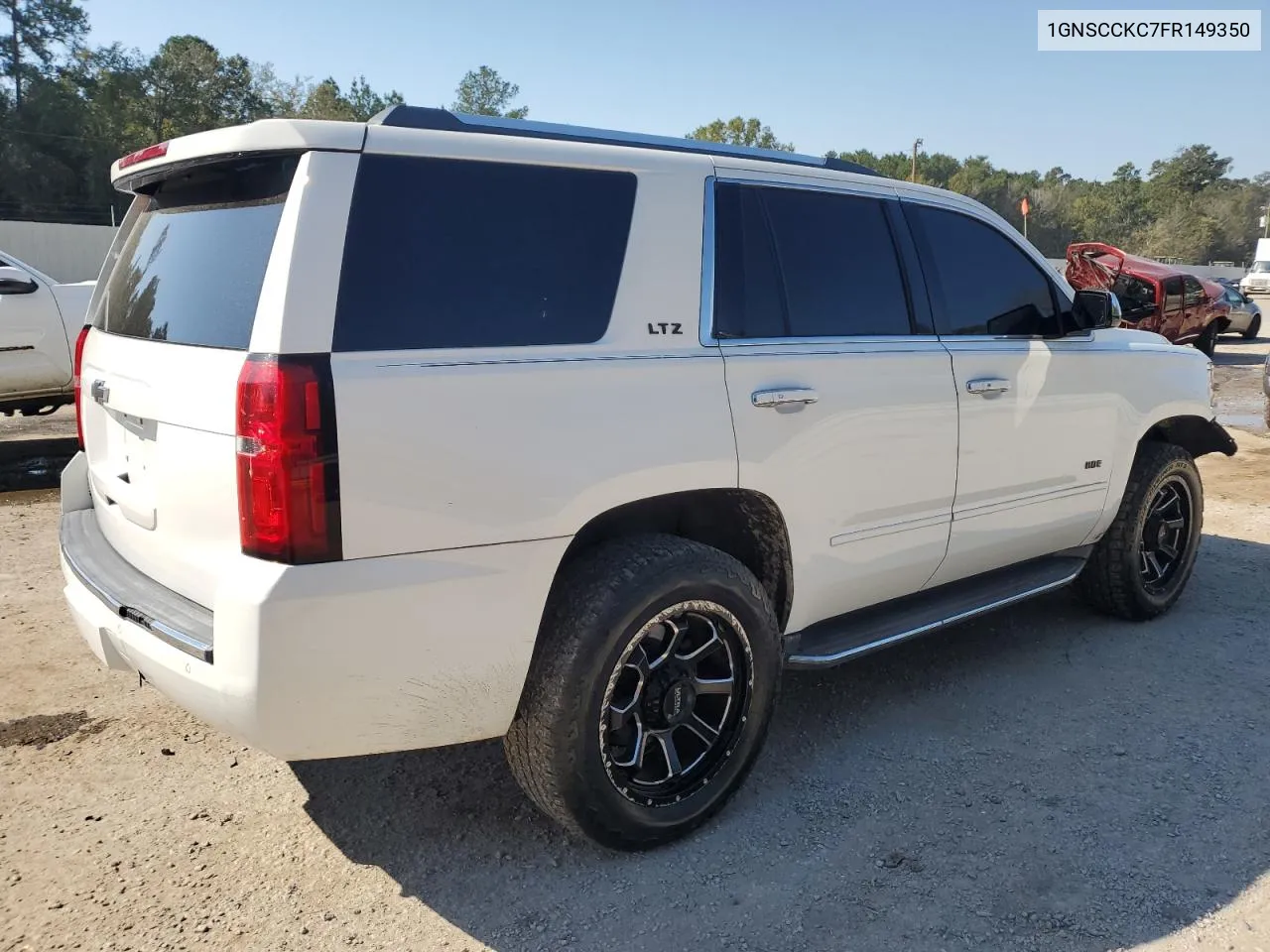 2015 Chevrolet Tahoe C1500 Ltz VIN: 1GNSCCKC7FR149350 Lot: 74813314