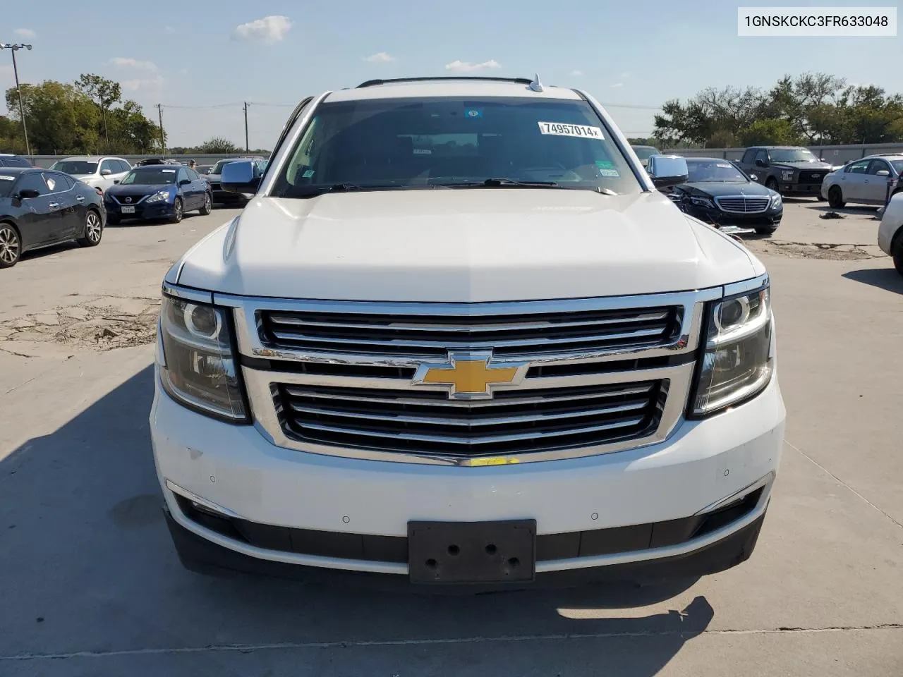 2015 Chevrolet Tahoe K1500 Ltz VIN: 1GNSKCKC3FR633048 Lot: 74957014