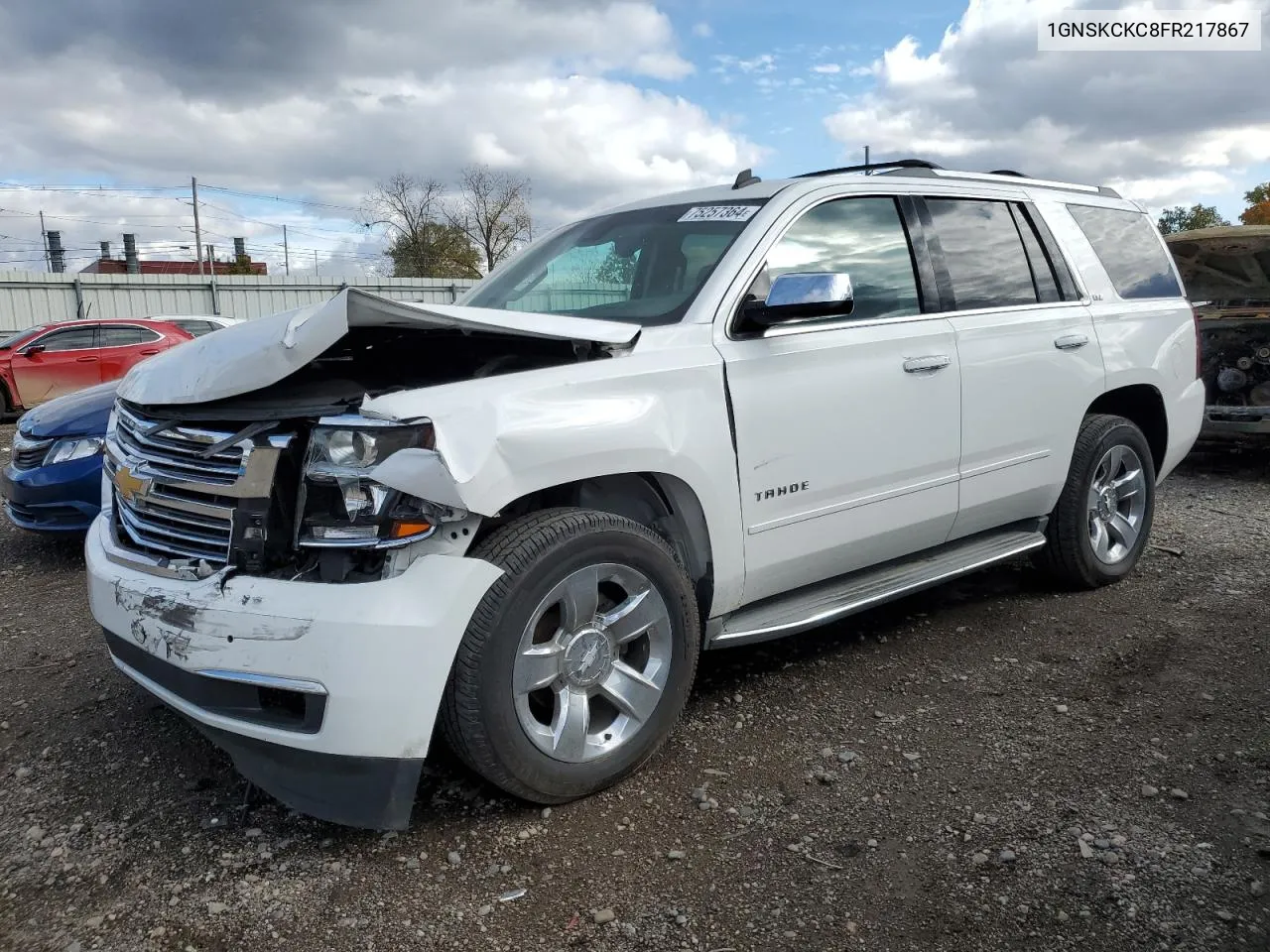 2015 Chevrolet Tahoe K1500 Ltz VIN: 1GNSKCKC8FR217867 Lot: 75257364