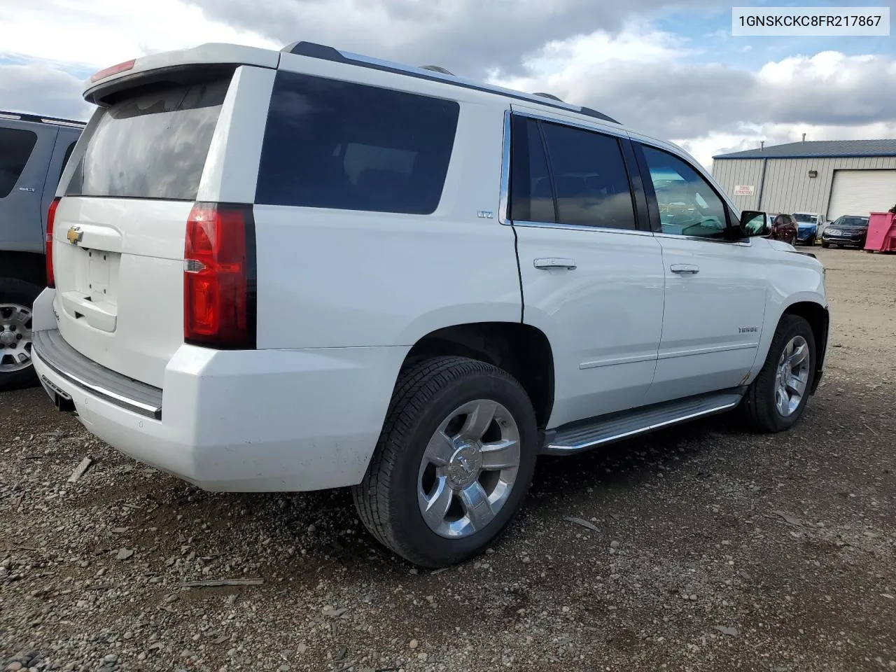 2015 Chevrolet Tahoe K1500 Ltz VIN: 1GNSKCKC8FR217867 Lot: 75257364