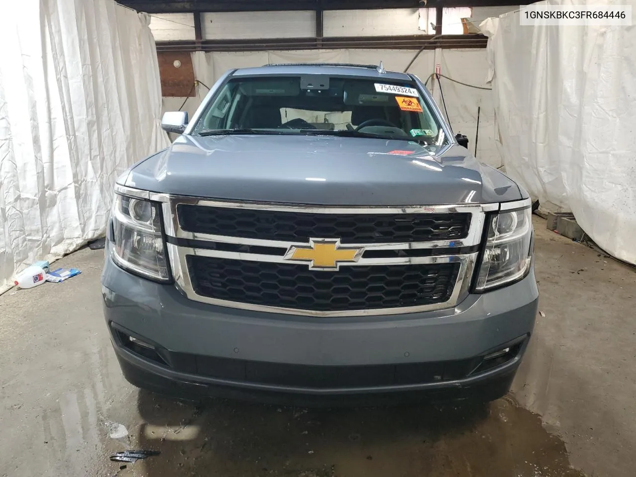 2015 Chevrolet Tahoe K1500 Lt VIN: 1GNSKBKC3FR684446 Lot: 75449324