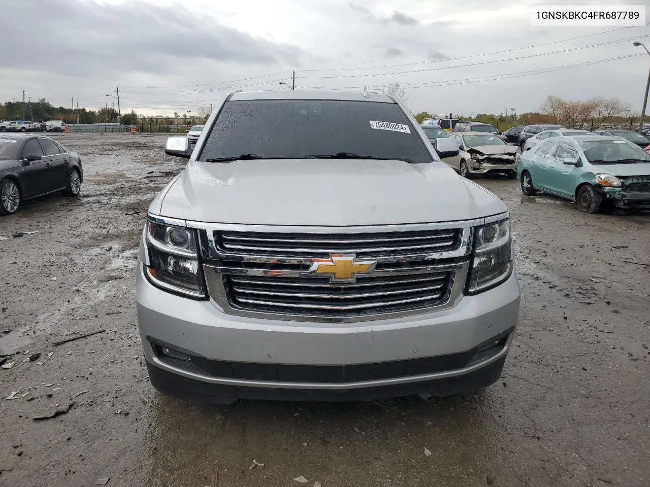 2015 Chevrolet Tahoe K1500 Lt VIN: 1GNSKBKC4FR687789 Lot: 75480024