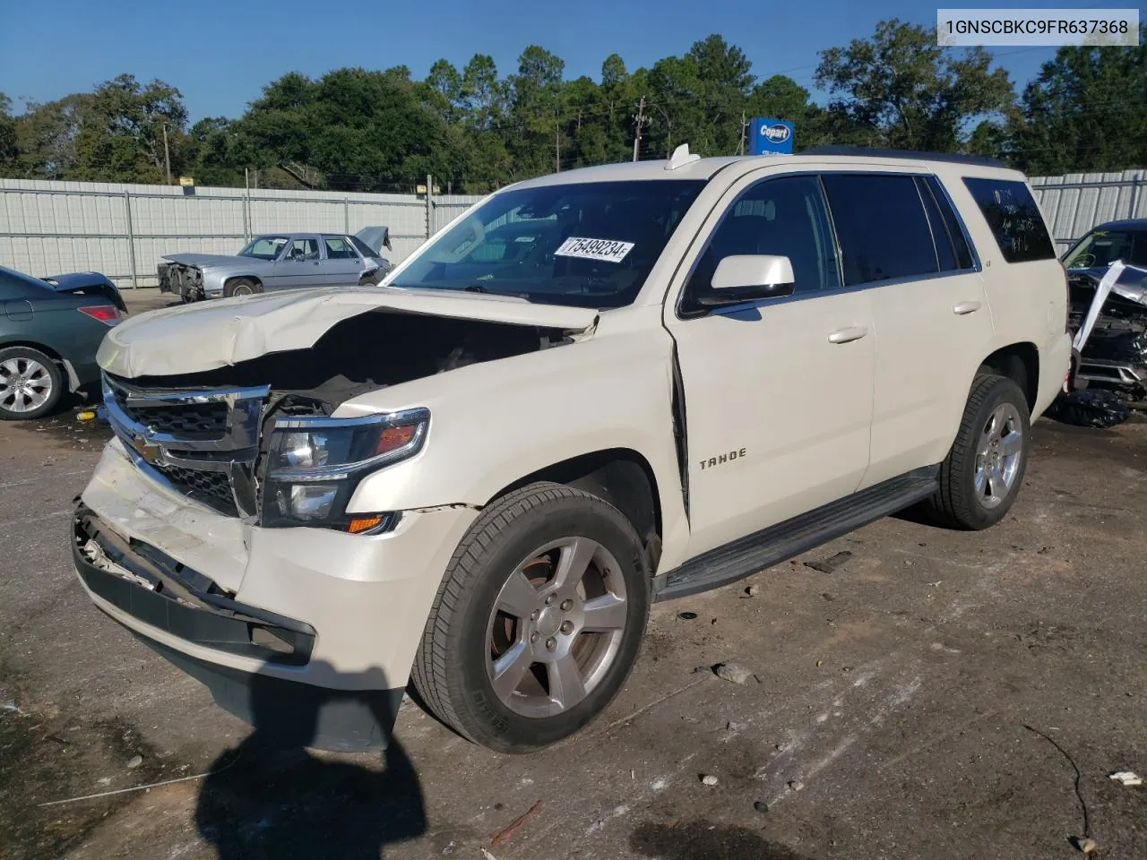 2015 Chevrolet Tahoe C1500 Lt VIN: 1GNSCBKC9FR637368 Lot: 75499234