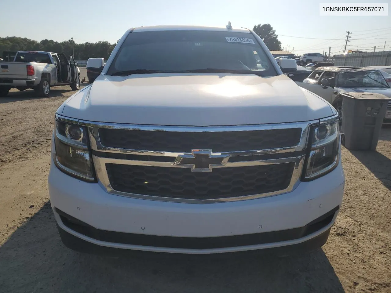 2015 Chevrolet Tahoe K1500 Lt VIN: 1GNSKBKC5FR657071 Lot: 75513834