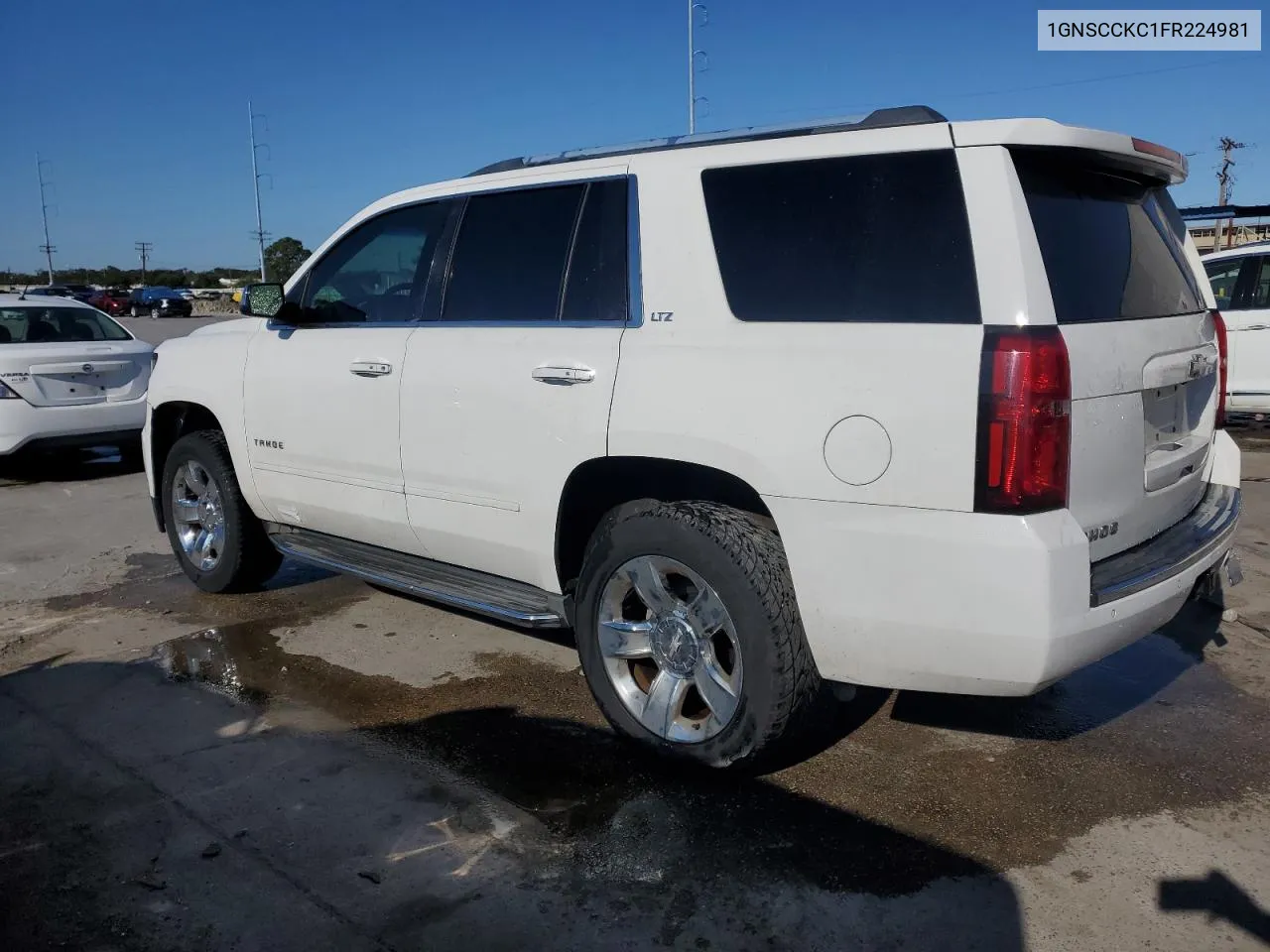 2015 Chevrolet Tahoe C1500 Ltz VIN: 1GNSCCKC1FR224981 Lot: 75713114