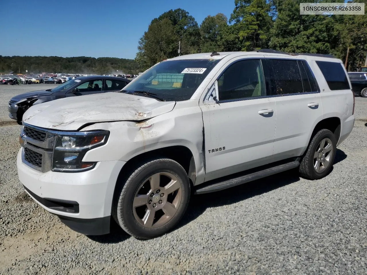 2015 Chevrolet Tahoe C1500 Lt VIN: 1GNSCBKC9FR263358 Lot: 75723324