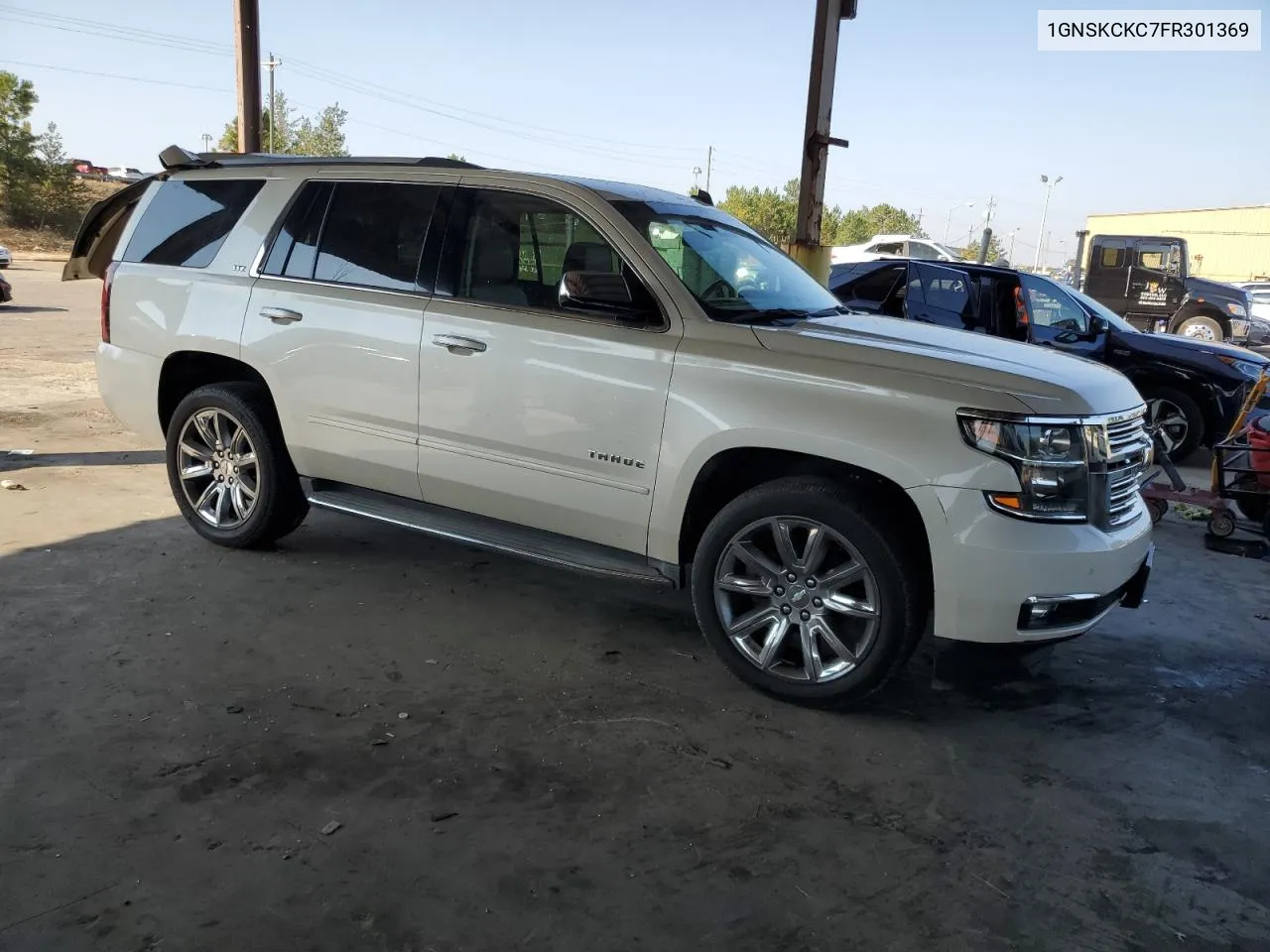 2015 Chevrolet Tahoe K1500 Ltz VIN: 1GNSKCKC7FR301369 Lot: 75723334