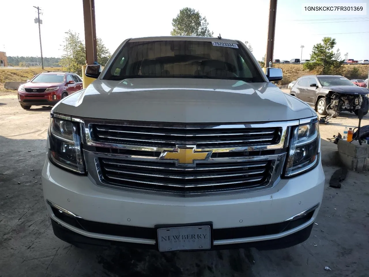 2015 Chevrolet Tahoe K1500 Ltz VIN: 1GNSKCKC7FR301369 Lot: 75723334