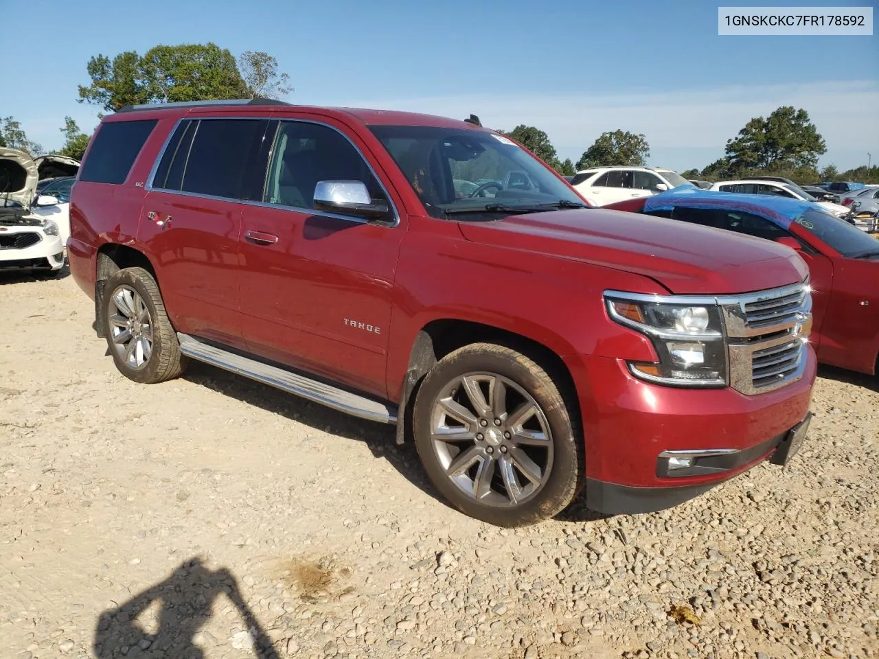 2015 Chevrolet Tahoe K1500 Ltz VIN: 1GNSKCKC7FR178592 Lot: 75798454