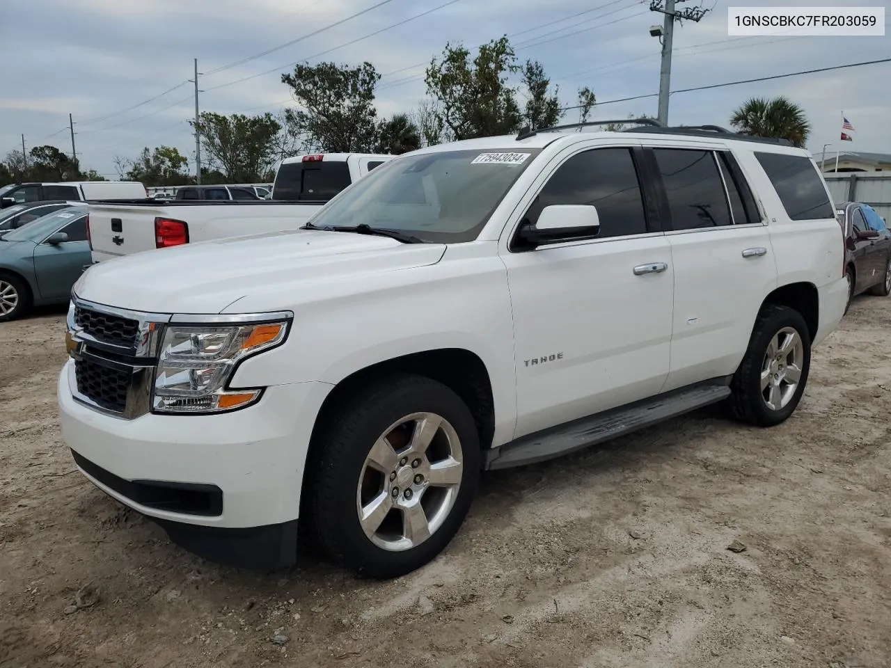 2015 Chevrolet Tahoe C1500 Lt VIN: 1GNSCBKC7FR203059 Lot: 75943034