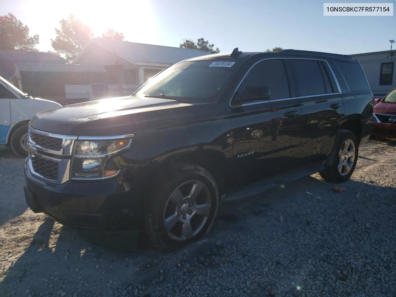 2015 Chevrolet Tahoe C1500 Lt VIN: 1GNSCBKC7FR577154 Lot: 76076134