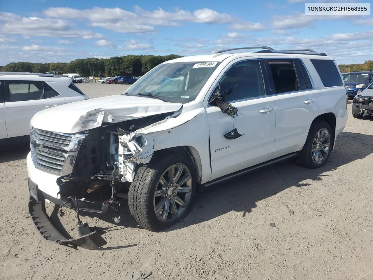 2015 Chevrolet Tahoe K1500 Ltz VIN: 1GNSKCKC2FR568385 Lot: 76095304