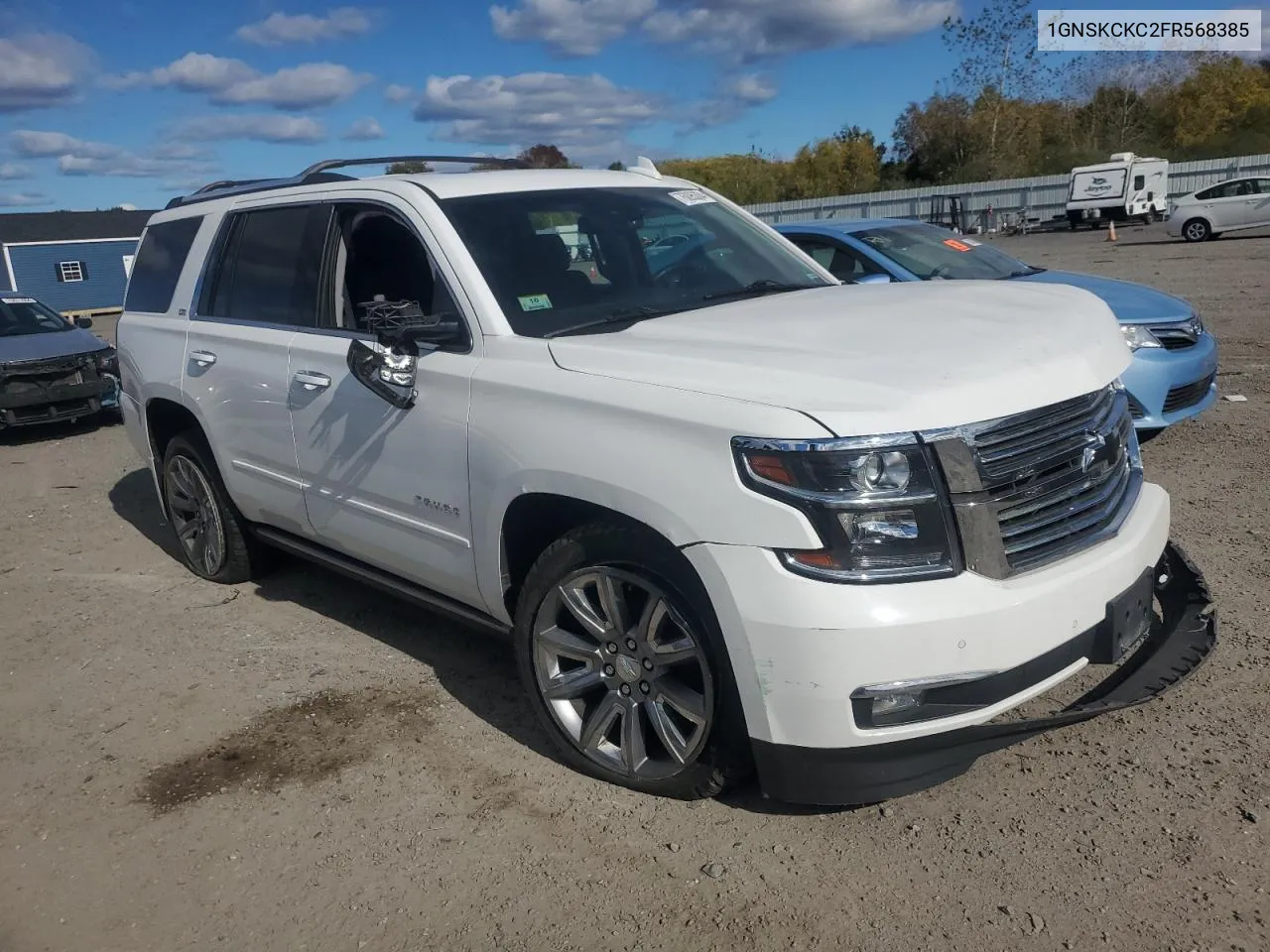 2015 Chevrolet Tahoe K1500 Ltz VIN: 1GNSKCKC2FR568385 Lot: 76095304