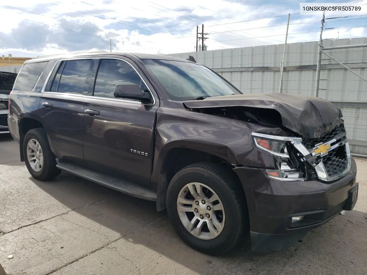 2015 Chevrolet Tahoe K1500 Lt VIN: 1GNSKBKC5FR505789 Lot: 76341304