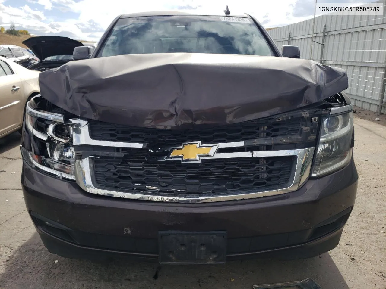 2015 Chevrolet Tahoe K1500 Lt VIN: 1GNSKBKC5FR505789 Lot: 76341304