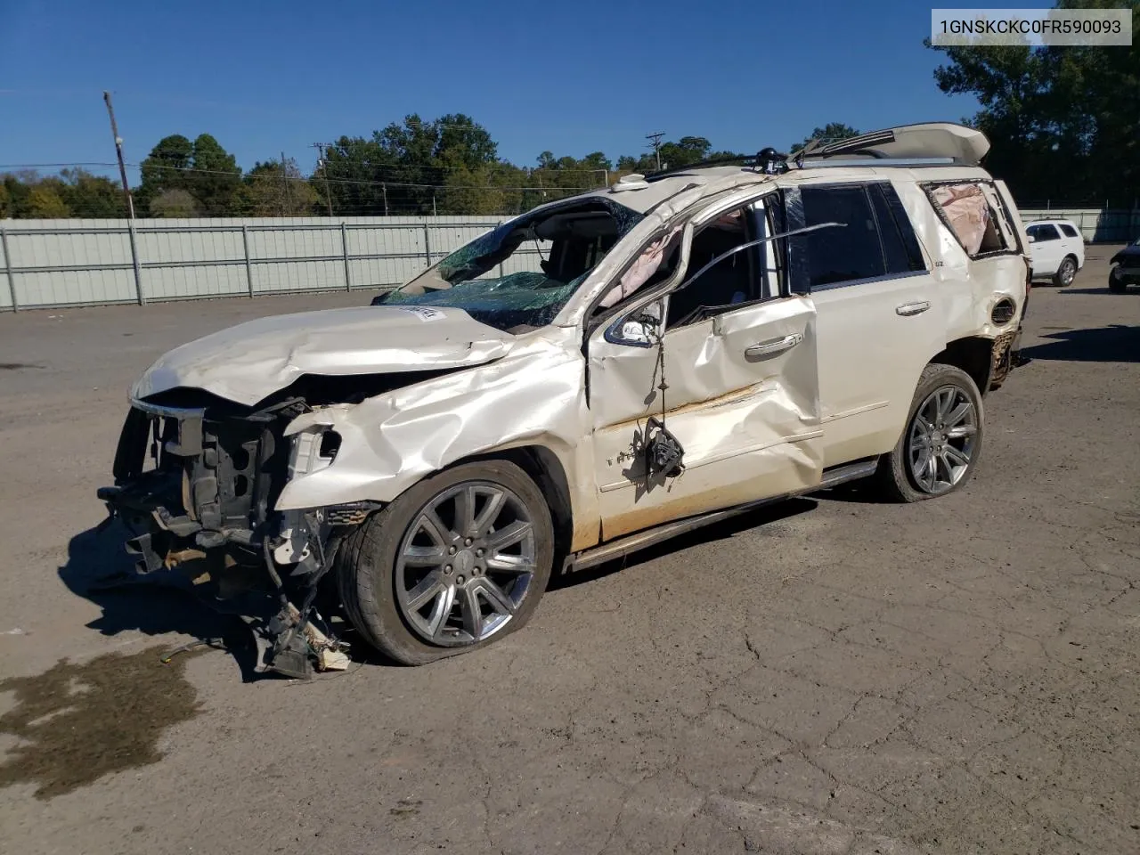 2015 Chevrolet Tahoe K1500 Ltz VIN: 1GNSKCKC0FR590093 Lot: 76568414