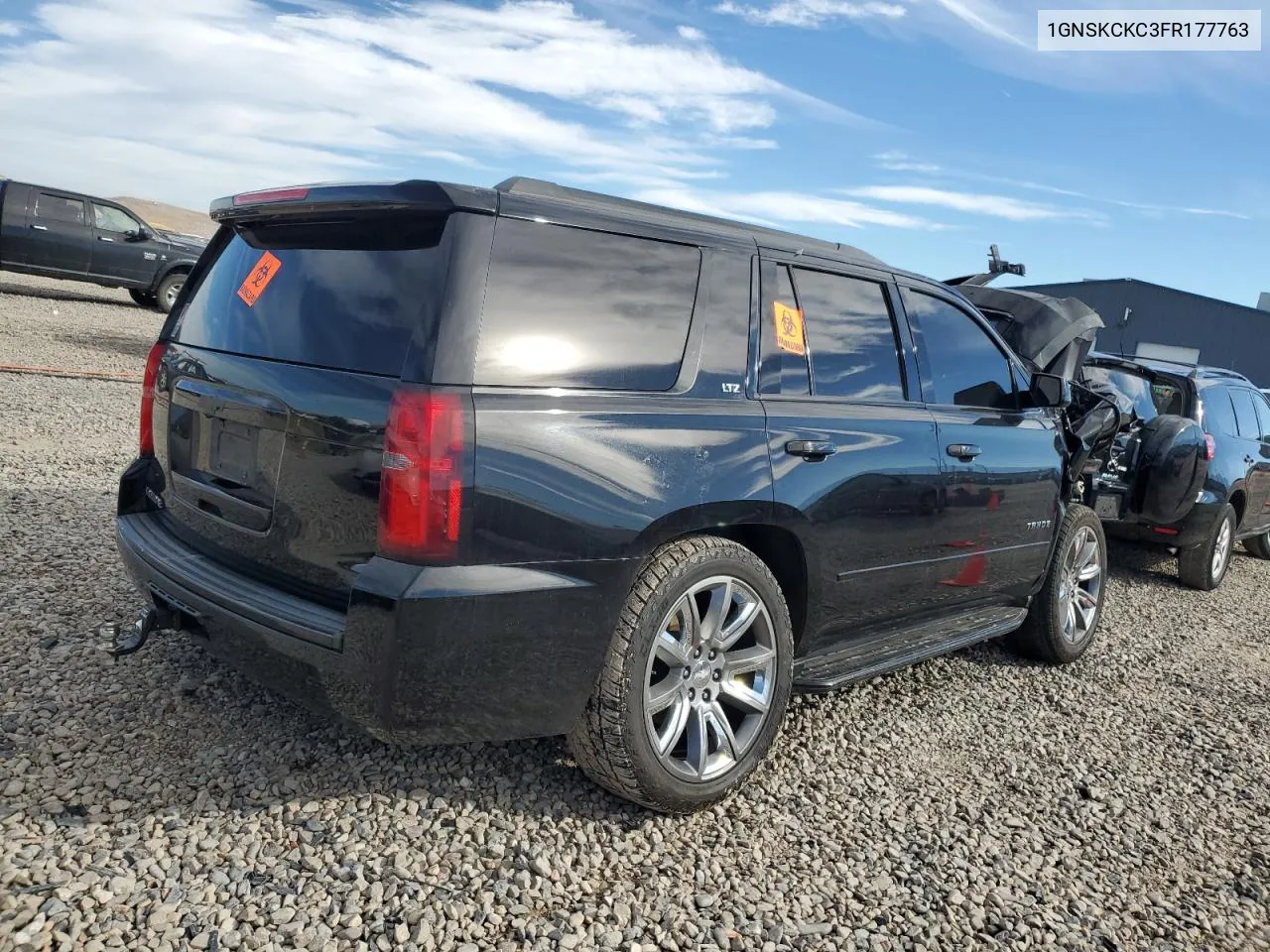 2015 Chevrolet Tahoe K1500 Ltz VIN: 1GNSKCKC3FR177763 Lot: 76696814