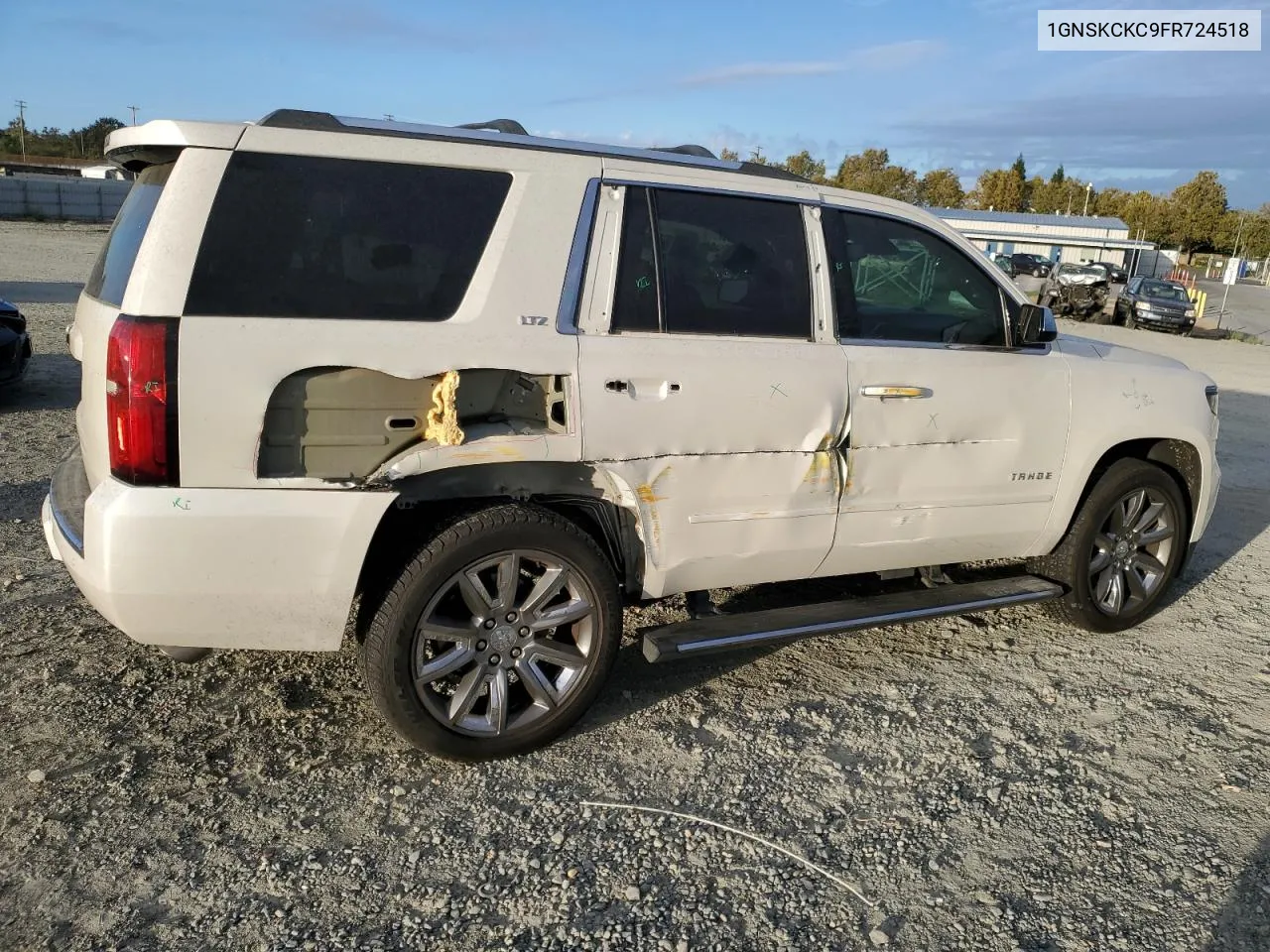 2015 Chevrolet Tahoe K1500 Ltz VIN: 1GNSKCKC9FR724518 Lot: 76715194