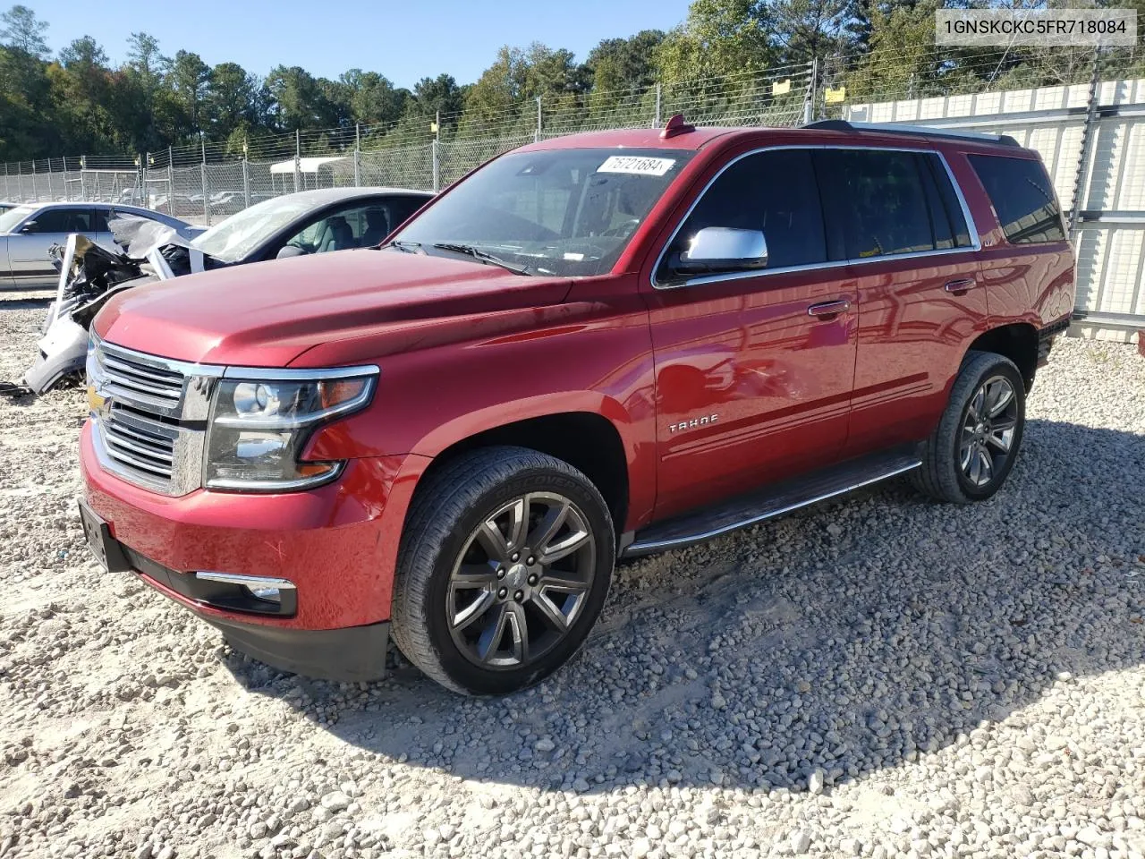 2015 Chevrolet Tahoe K1500 Ltz VIN: 1GNSKCKC5FR718084 Lot: 76721684