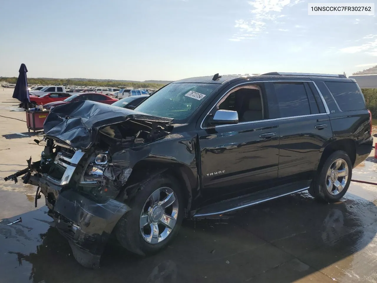 2015 Chevrolet Tahoe C1500 Ltz VIN: 1GNSCCKC7FR302762 Lot: 76723154