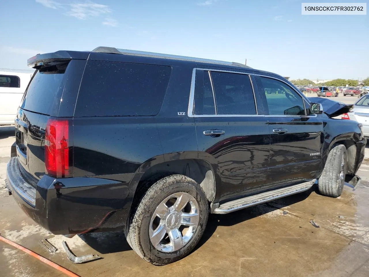 2015 Chevrolet Tahoe C1500 Ltz VIN: 1GNSCCKC7FR302762 Lot: 76723154