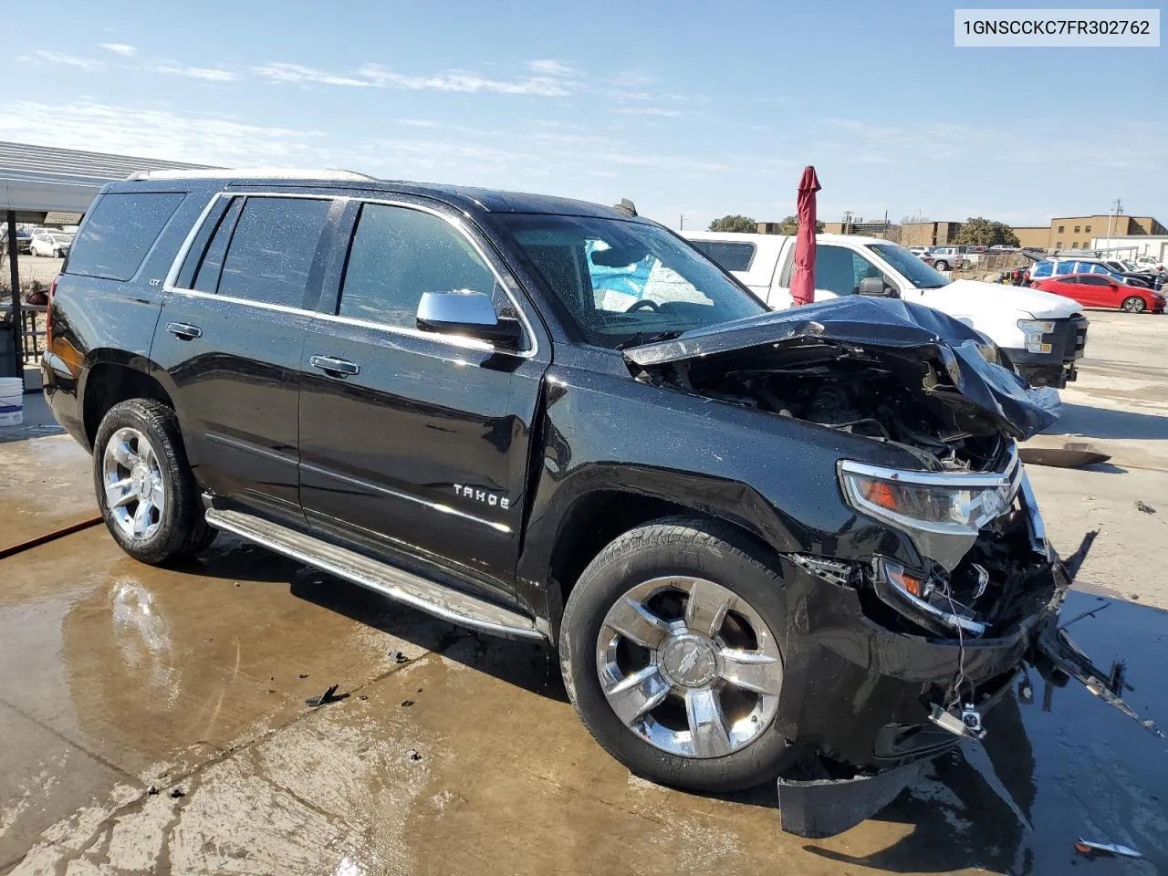 2015 Chevrolet Tahoe C1500 Ltz VIN: 1GNSCCKC7FR302762 Lot: 76723154