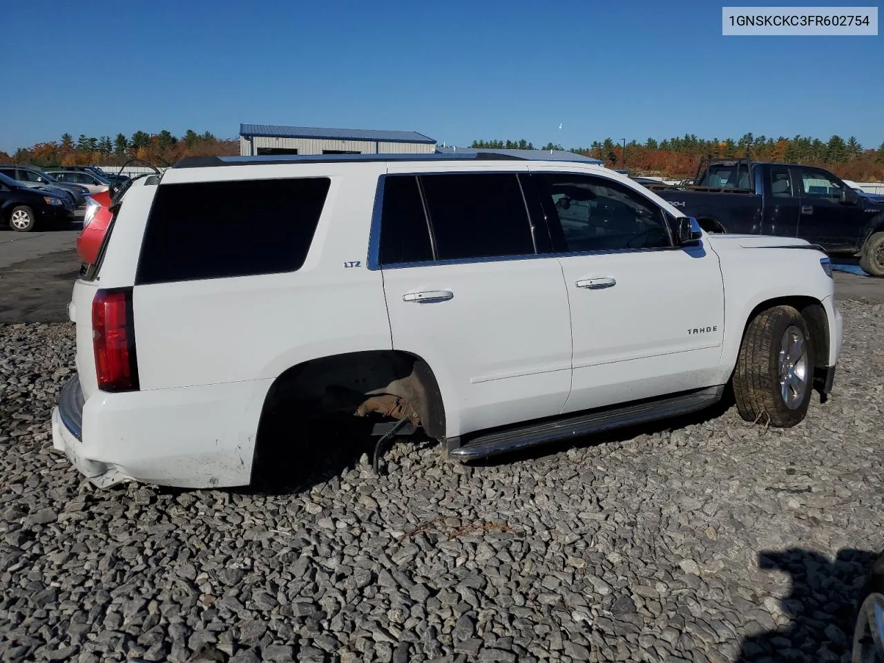 2015 Chevrolet Tahoe K1500 Ltz VIN: 1GNSKCKC3FR602754 Lot: 76768634