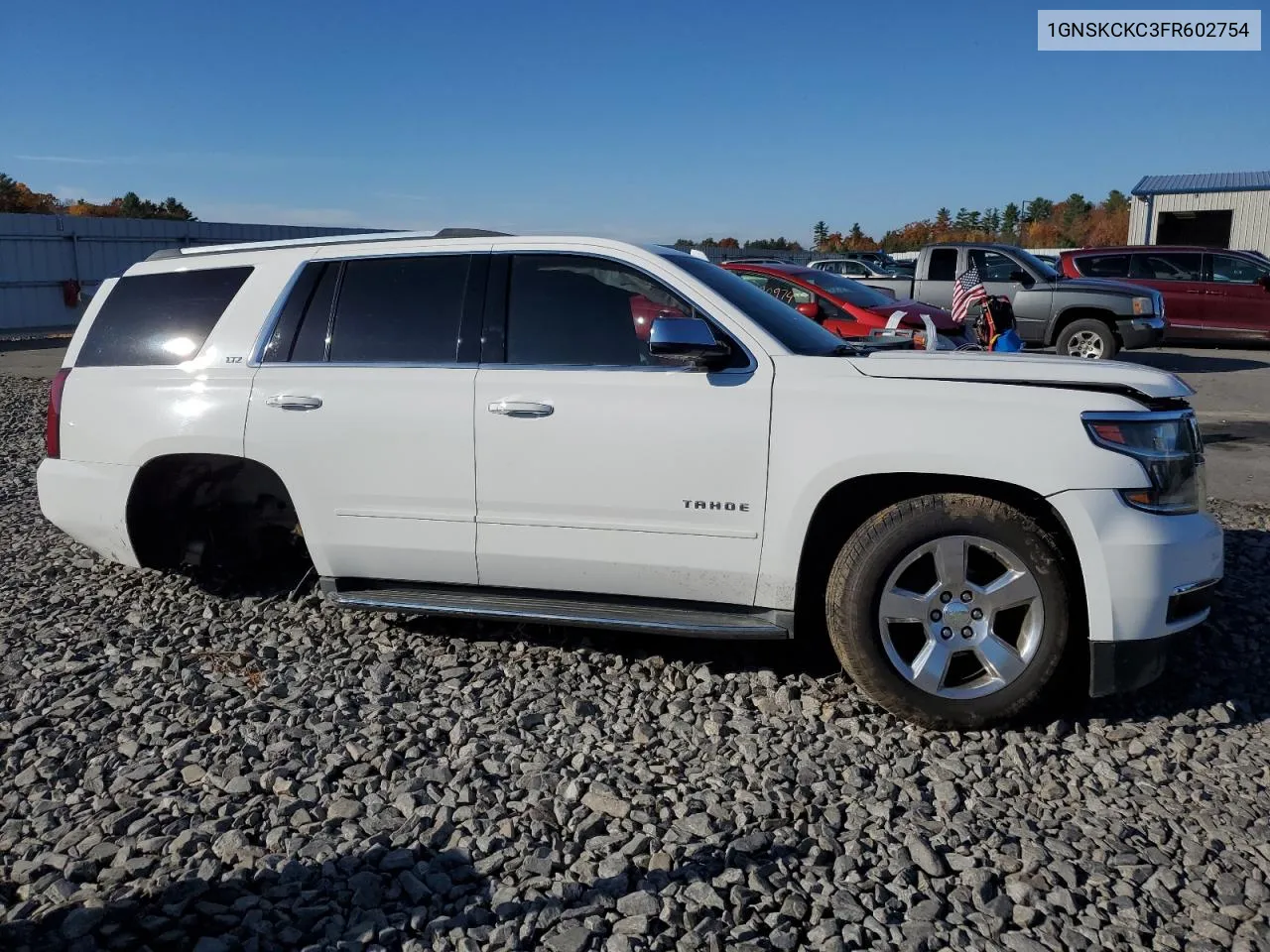 2015 Chevrolet Tahoe K1500 Ltz VIN: 1GNSKCKC3FR602754 Lot: 76768634