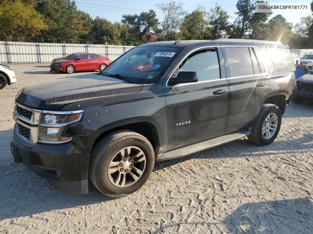 2015 Chevrolet Tahoe K1500 Lt VIN: 1GNSKBKC8FR181771 Lot: 77004074