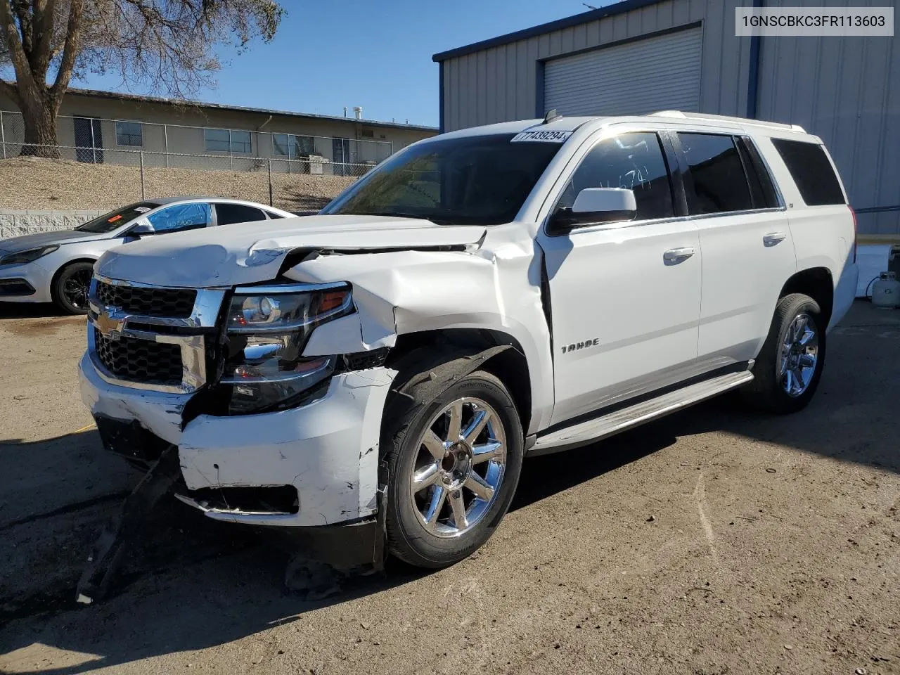 2015 Chevrolet Tahoe C1500 Lt VIN: 1GNSCBKC3FR113603 Lot: 77439294