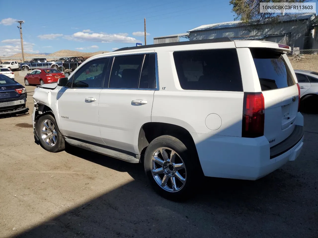 2015 Chevrolet Tahoe C1500 Lt VIN: 1GNSCBKC3FR113603 Lot: 77439294