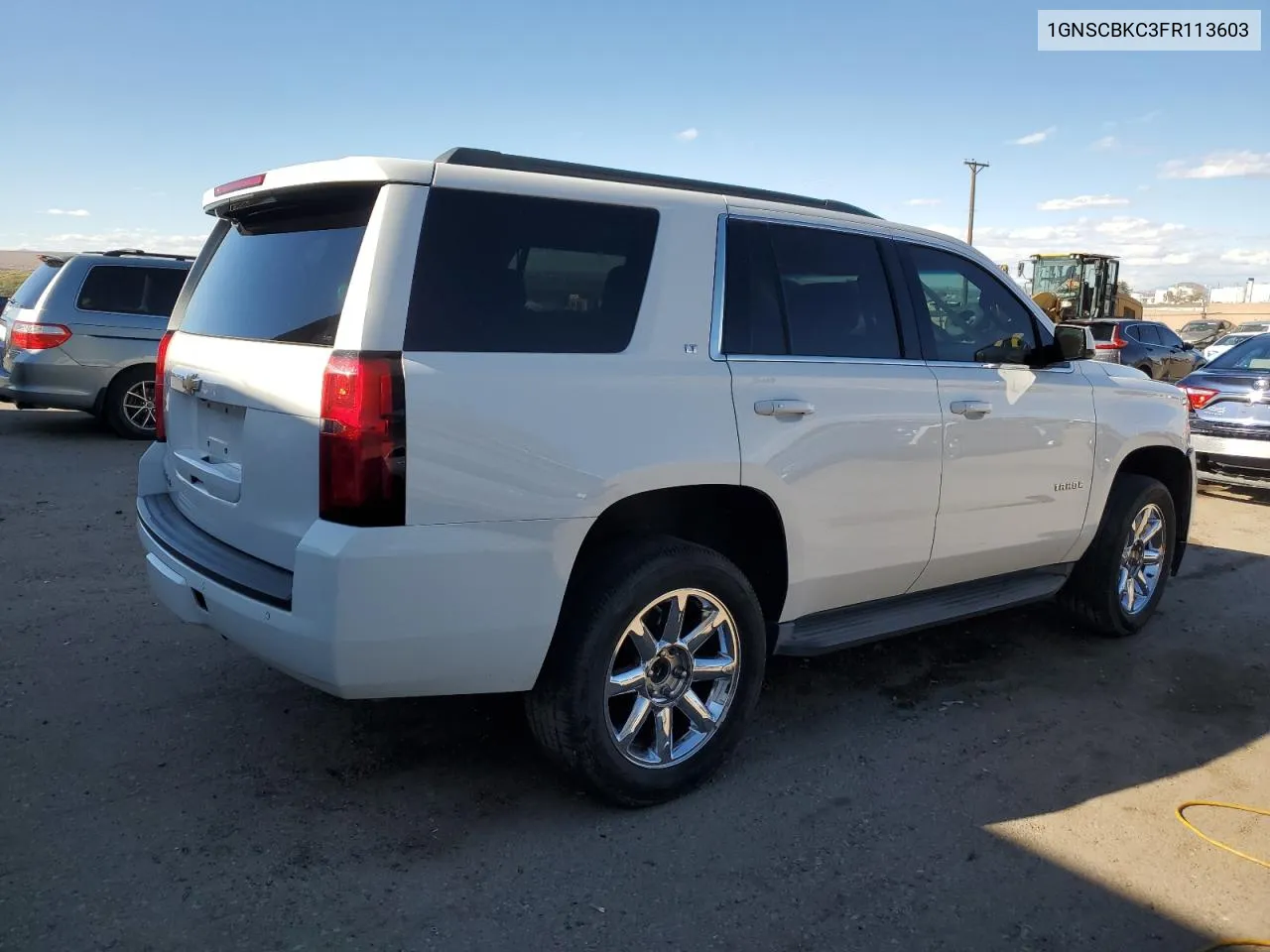 2015 Chevrolet Tahoe C1500 Lt VIN: 1GNSCBKC3FR113603 Lot: 77439294