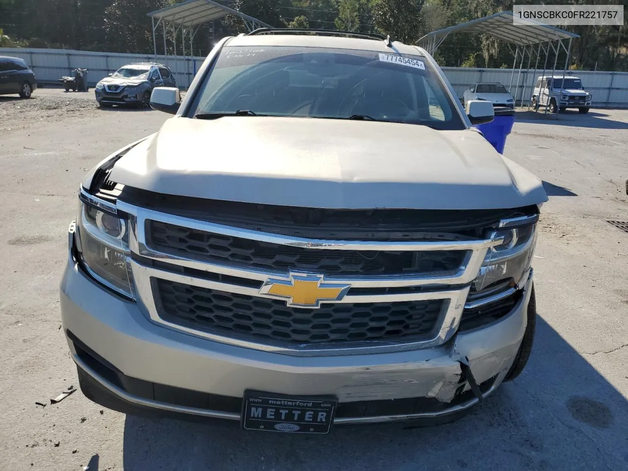 2015 Chevrolet Tahoe C1500 Lt VIN: 1GNSCBKC0FR221757 Lot: 77745454