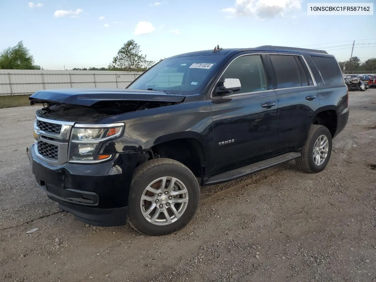 2015 Chevrolet Tahoe C1500 Lt VIN: 1GNSCBKC1FR587162 Lot: 77751324