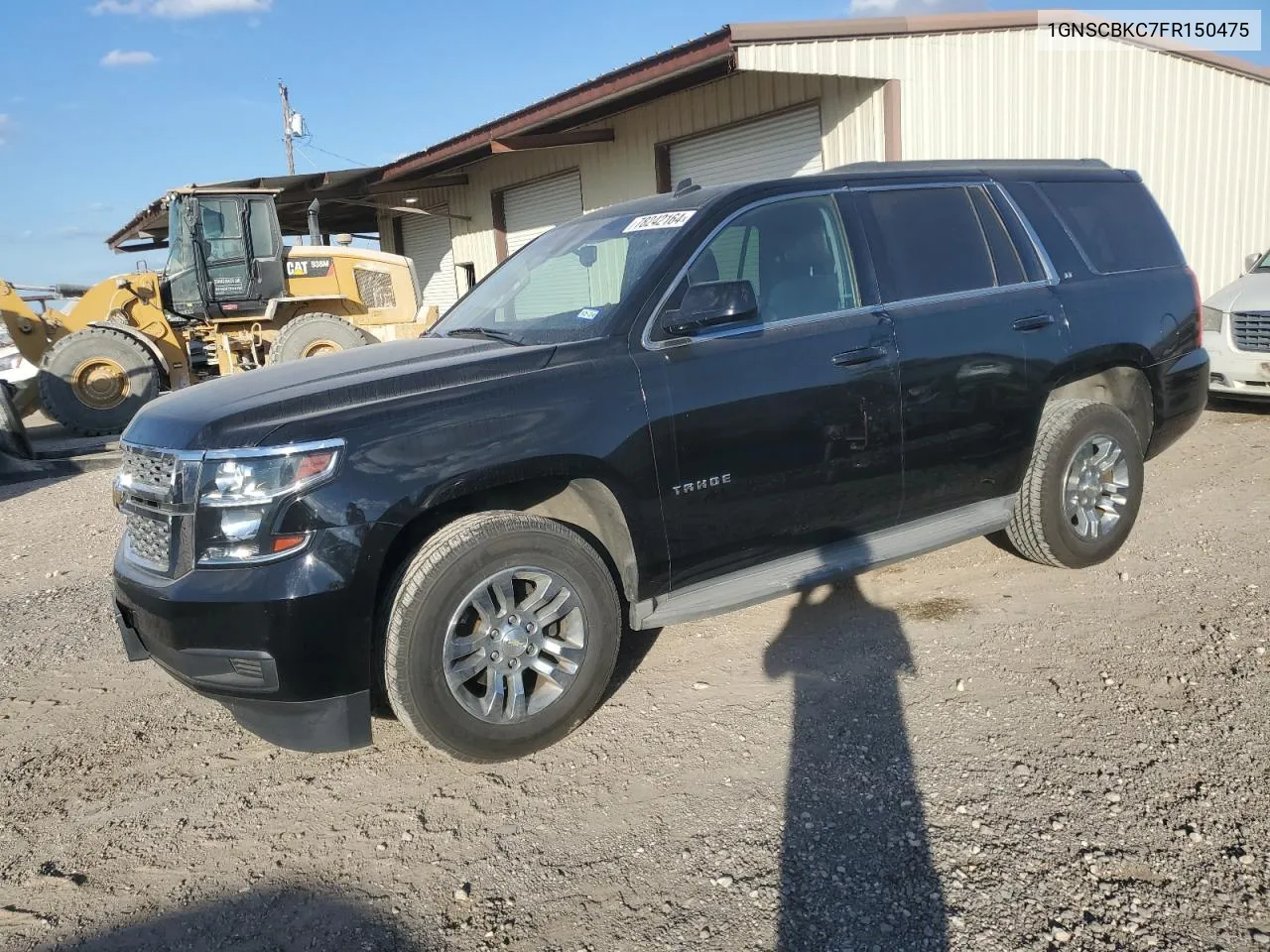 2015 Chevrolet Tahoe C1500 Lt VIN: 1GNSCBKC7FR150475 Lot: 78242164