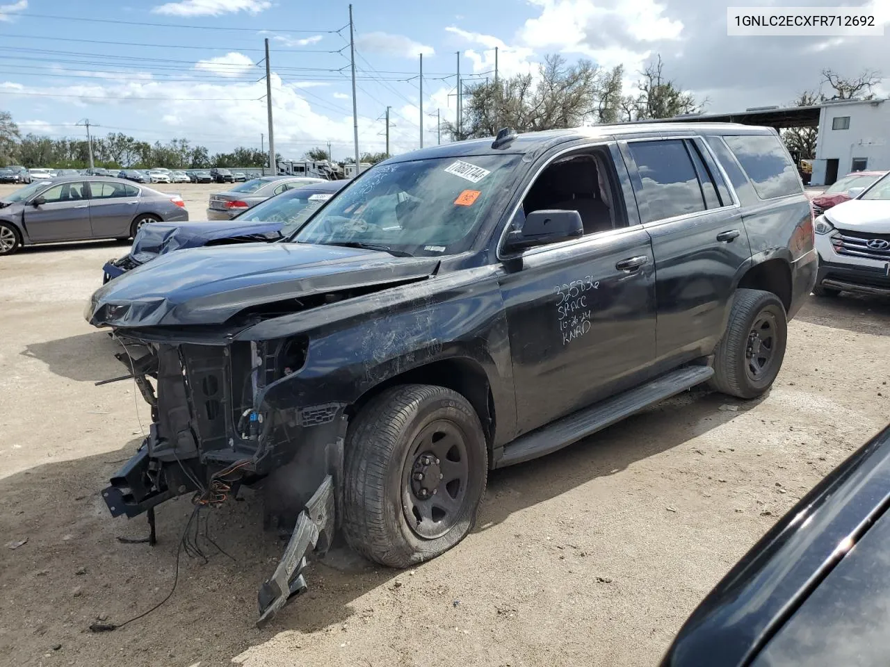 2015 Chevrolet Tahoe Police VIN: 1GNLC2ECXFR712692 Lot: 78601744